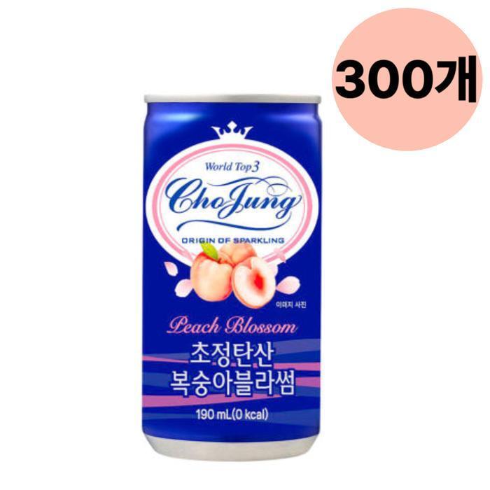 셀러허브 식품 일화 초정 탄산 복숭아 블라썸 캔음료 190ml 300개