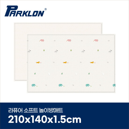 [파크론][파크론] 정글프렌즈 라퓨어 소프트 놀이방매트 고급대형 210x140x1.5cm