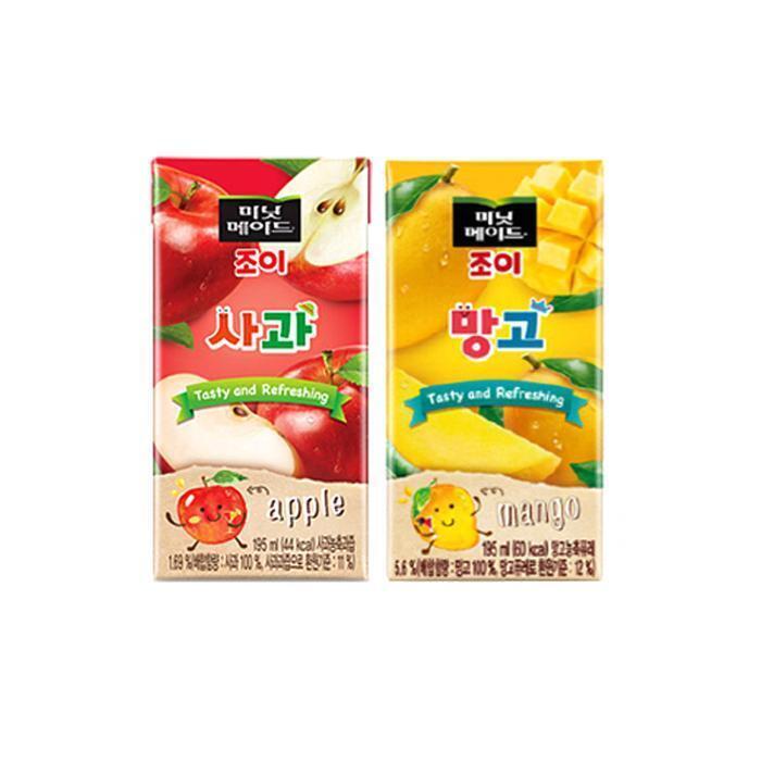 코카콜라/국내산/해당없음 코카콜라 [코카콜라]미닛메이드 조이 사과  망고 195ml  32팩 (16484675)