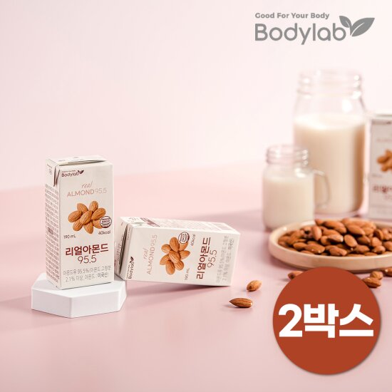 바디랩 리얼아몬드 95.5 190ml 24팩 x2박스