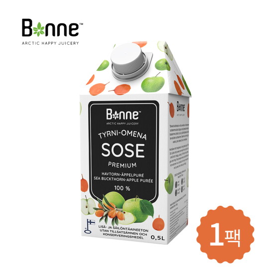[본네][본네][임박특가]프리미엄 씨벅톤애플 퓨레 주스 500ml 1개입