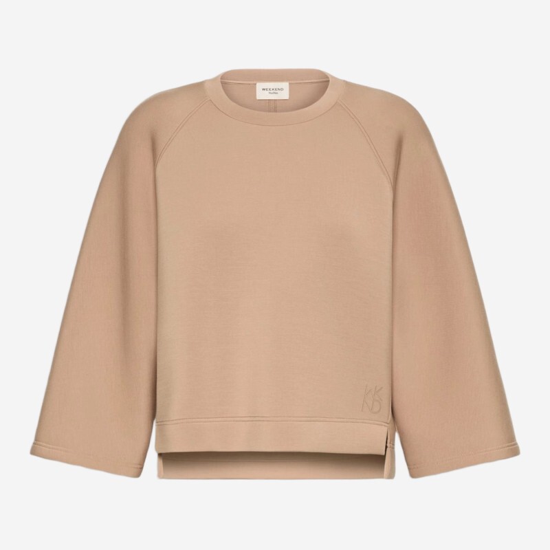 WEEKEND MAX MARA 막스마라 위켄드막스마라 WKDVASTO 톤온톤 자수 이니셜 스웨트셔츠 2625926021600 003