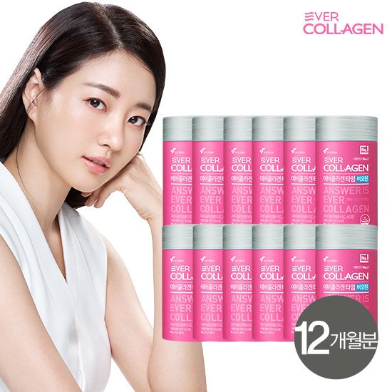 ★[12박스] 김사랑 에버콜라겐 타임 비오틴 저분자콜라겐 12박스(1박스:3g*30포)