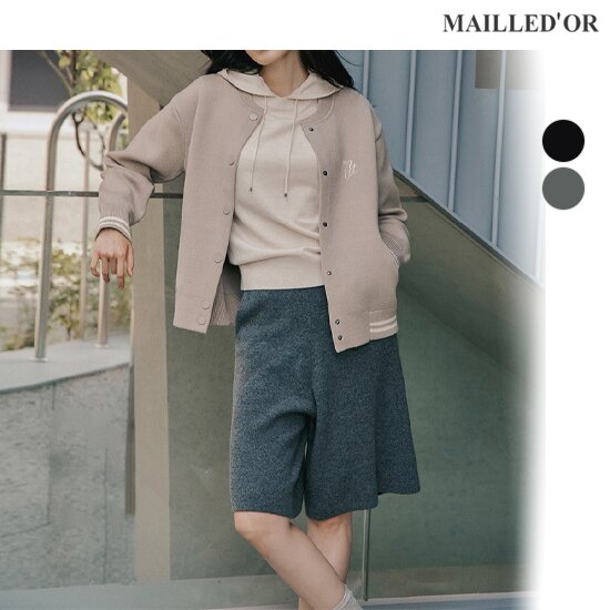 [홈쇼핑인기]마예도르 울 캐시미어 블렌디드 니트 하프 팬츠