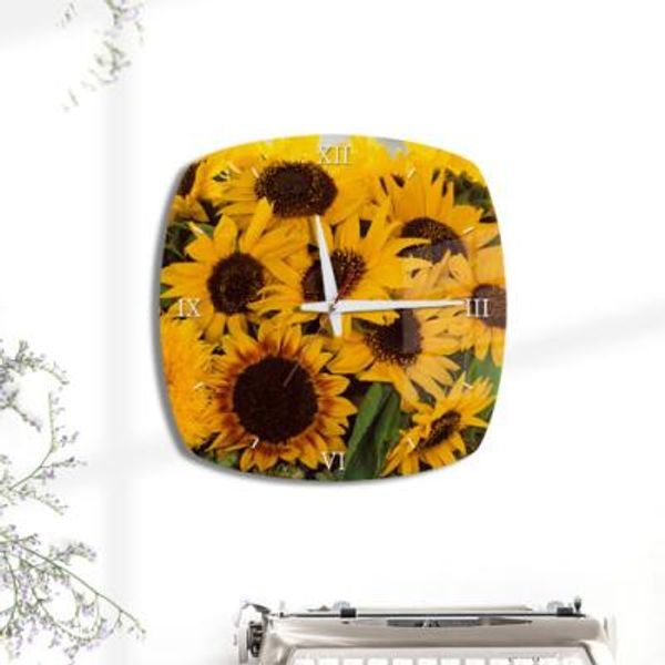 꾸밈 교보문고 꾸밈 bh577-아크릴시계 풍수여름해바라기