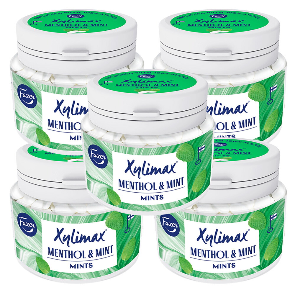 질리맥스 핀란드 직수입 고함량 자일리톨 질리맥스 멘톨민트 90g 5개묶음