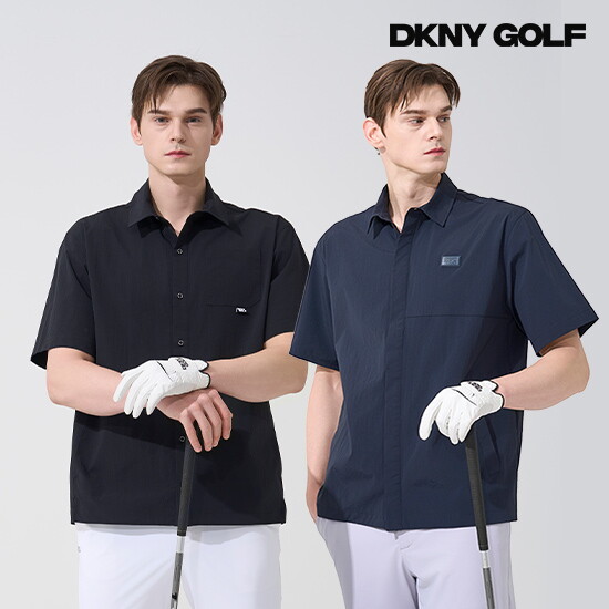 [DKNY GOLF]O DKNY GOLF 25SS 남성 반팔 우븐 셔츠 자켓 2종