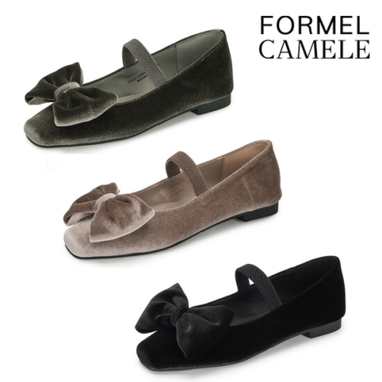 [포멜카멜레]카멜리아 보우 플랫 1CM 3종 택1 FLG1F1SP031