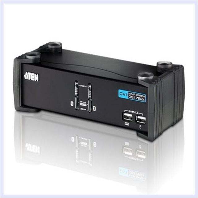 지오벤처스 DVI KVM스위치 서버 제어용 USB 허브