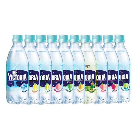 [웅진식품] 더 빅토리아 탄산수/탄산음료 500ml x 40페트(플레인/레몬 등 10종 중 택1)