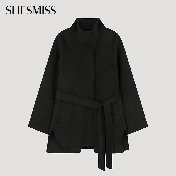 ㈜인동에프엔 쉬즈미스(SHESMISS) [쉬즈미스] 울 혼방 벨티드 핸드메이드 자켓_SWHJKO42130_BK