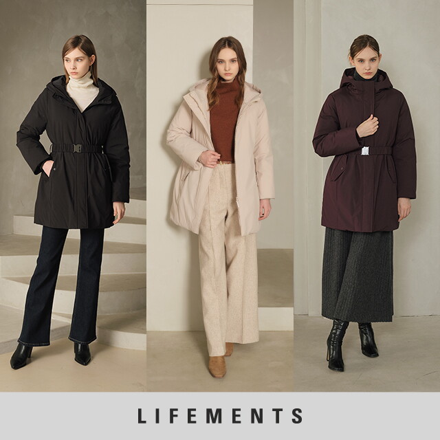 라이프먼츠 25FW 여성 씬클라우드 벨티드 패딩 1종