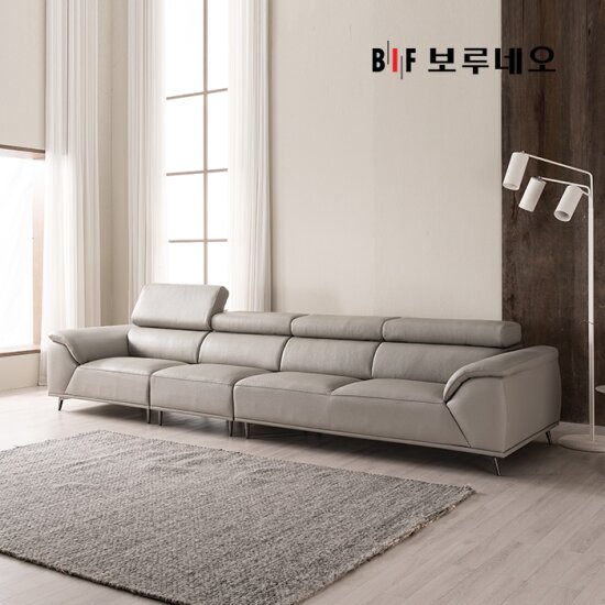BIF보루네오 디에르 데이빗 천연통가죽 6인 소파