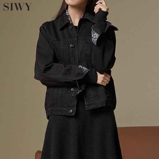 [SIWY] 씨위 오픈하트 롤업 데님 자켓 1종_M