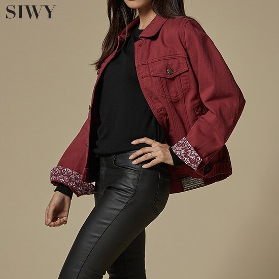 [SIWY] 씨위 오픈하트 롤업 데님 자켓 1종_M