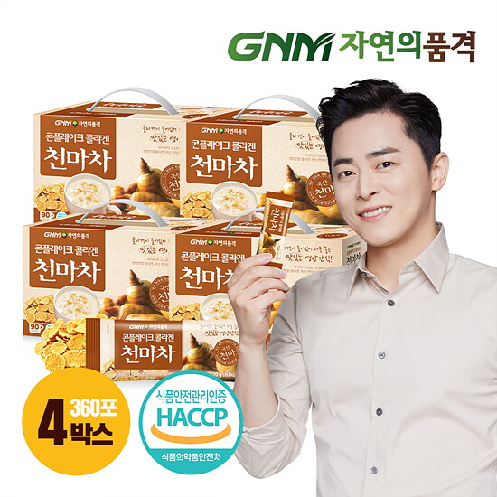 [GNM자연의품격][GNM자연의품격] 콘플레이크 콜라겐 천마차 4박스 (총 360포) / 1포당 20g