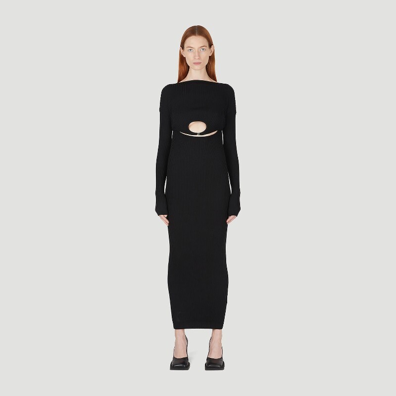 WYNN HAMLYN 윈햄린 윈햄린 컷아웃 모티프 하이넥 원피스 WH0230KN000