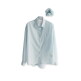 [비바셔스]Sillage See-Through Stripe Shirt BLUE