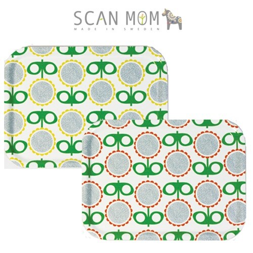 [단품] 스웨덴 직수입 우드 트레이 (플라워)