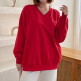 [올리비에클로짓(OLIVIERs CLOSET)][올리비에스클로젯] 베이직 브이넥 맨투맨 티셔츠_O2509TS164C