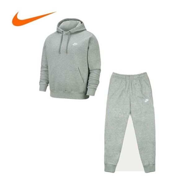 나이키 [하프클럽/나이키]나이키 츄리닝 세트  CZ7858-063 조거후드세트 그레이 국내AS