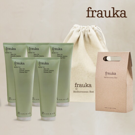 [프라우카]★마지막방송★ §조윤주패키지§  프라우카 허브겔 대용량 250ml * 5통 + 파우치 + 쇼핑백