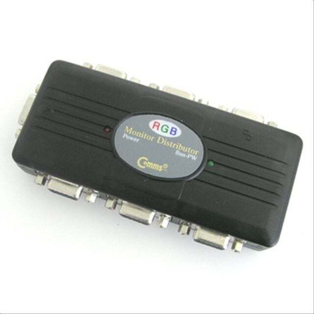 Coms 에이치플러스몰 모니터 분배기 6대1 VGA RGB