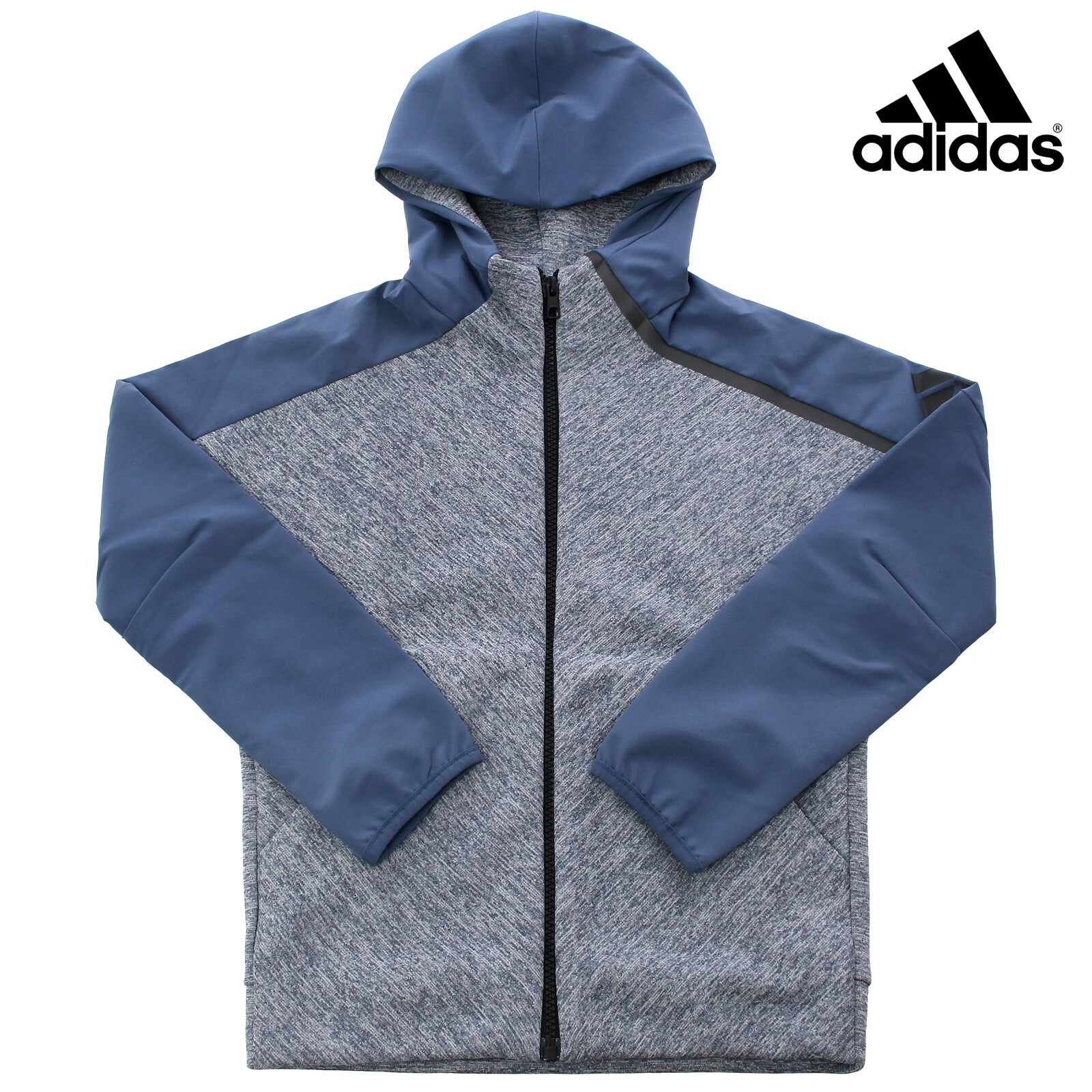 아디다스키즈 아디다스 키즈 YB ZNE 후디 하이브리드 자켓 블루 ED6442