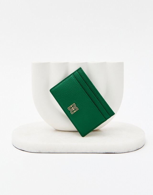 LF 닥스(잡화) [닥스 액세서리 여성] [25SS] WCWA5E940E2 스테디셀러 그린 DD로고 소가죽 카드지갑