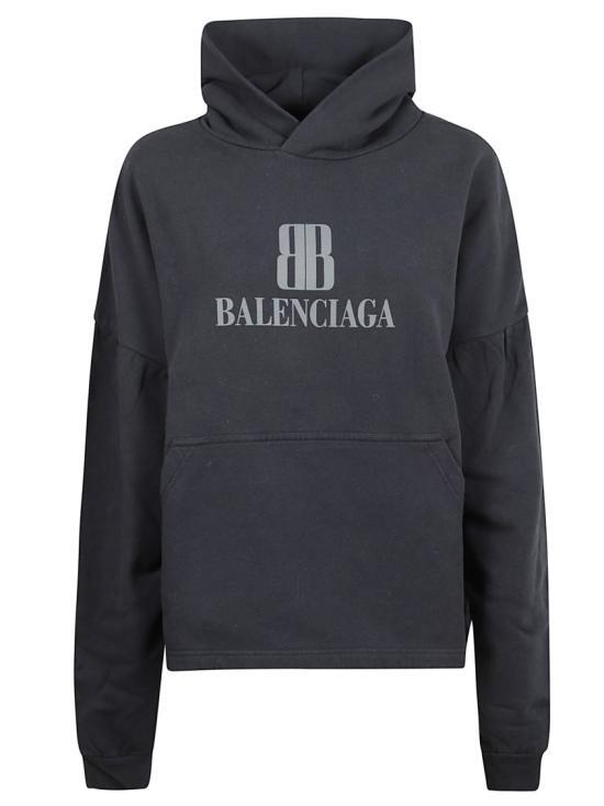 BALENCIAGA 발렌시아가 [해외] 25FW 발렌시아가 후드 티셔츠 818433WTSVO31083 Black