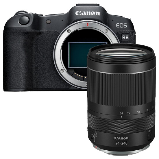 캐논 [캐논][정품] EOS R8 Body + RF 24-240mm F4-6.3 IS USM + 9361가방(숄더백) + 청소도구 + 포켓융