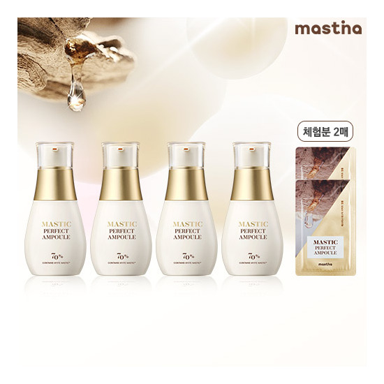 [매스티나][입문패키지] 매스티나 매스틱 퍼펙트 앰플 25ml*4병 + [체험분] 2매