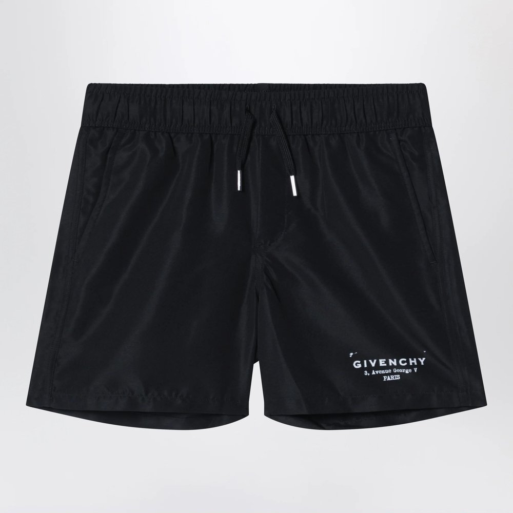 지방시 26 S/S 지방시 블랙 수영 쇼츠 WITH 로고 (KIDS ) H31078PL-09B B0051979359