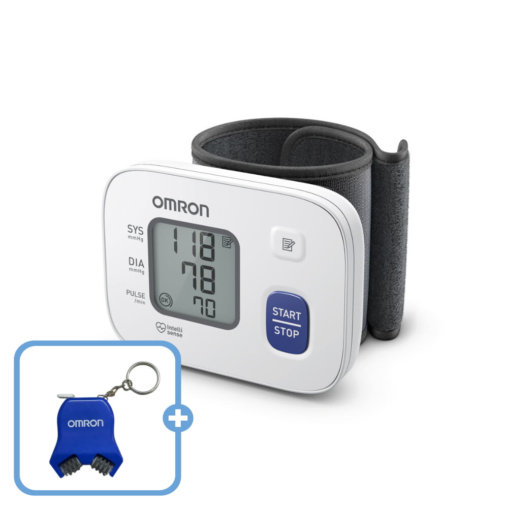 오므론 [줄자 구성] 오므론 HEM-6161 가정용 손목형 자동전자혈압계 혈압측정기