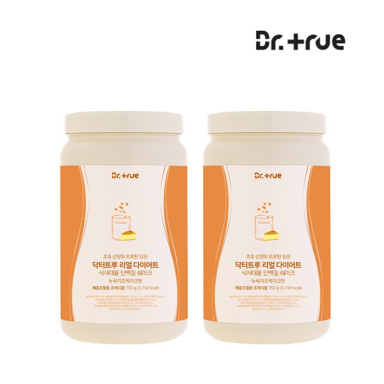 [닥터트루(백)]리얼 다이어트 식사대용 단백질 쉐이크 뉴욕치즈케이크맛 750g 2개