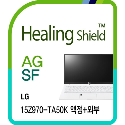 ㈜폰트리 힐링쉴드 LG 올데이 그램 터치 15Z970-TA50K AG Nanovid 저반사 액정보호필름+버츄얼스킨 4종 세트(HS171276)