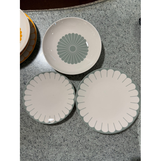 [잇태리보스][수량 2개]Villeroy & Boch 그린 플라워 디너세트 3p