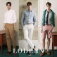 [로던](런칭가 129,000원) 24SS 남성 오가닉 코튼 라이크라 옥스포드 셔츠 3종