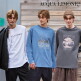 [아쿠아리모네](아쿠아리모네) 25FW 남성 피그먼트 긴팔 티셔츠 3종
