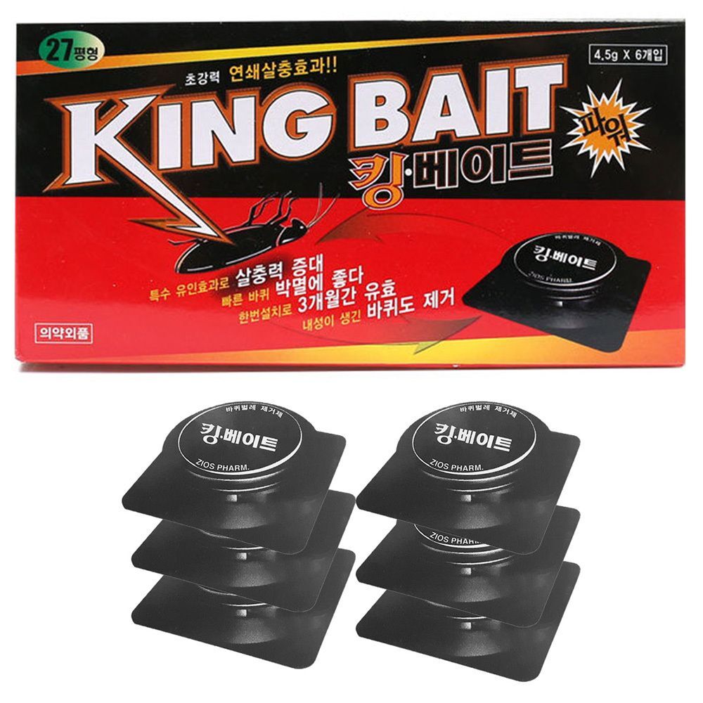 알티피아 킹 베이트 파워 미끼형 바퀴벌레 잡이용 대형 6개입