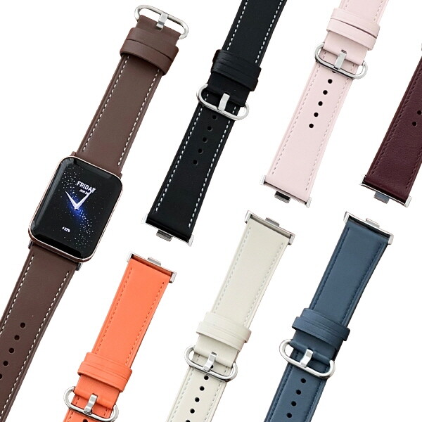 수나르 수나르 샤오미 레드미워치5 4 호환 빈티지 심플 가죽 버클 스트랩 밴드 시계줄