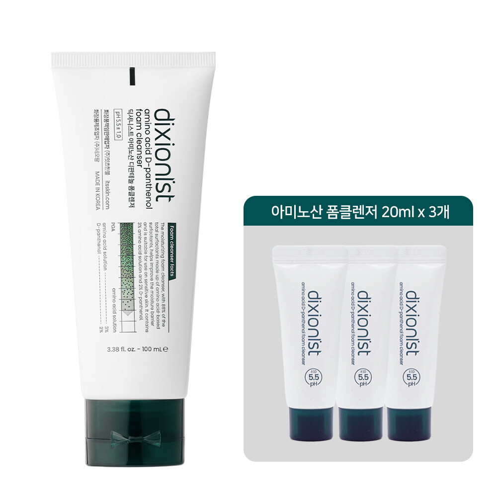 딕셔니스트 [딕셔니스트]딕셔니스트 아미노산 디판테놀 폼클렌저 100ml   미니 20ml 3개