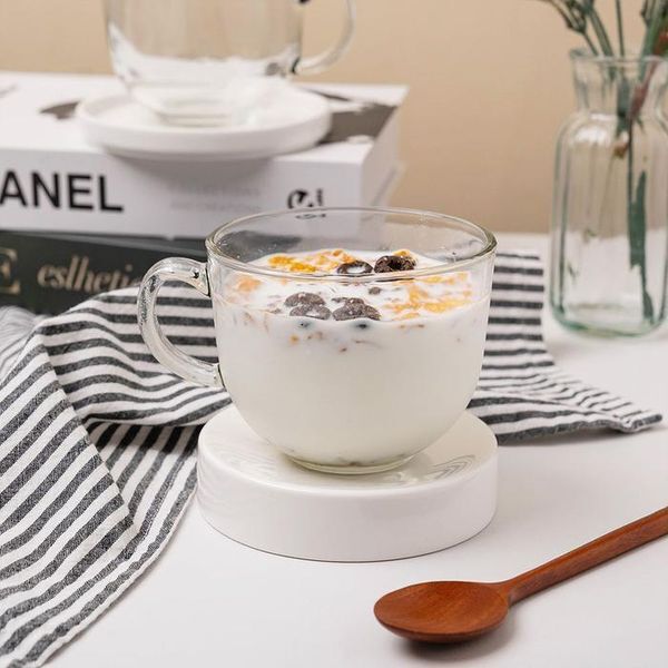 셀러허브(하프클럽) [하프클럽/셀러허브_여성트랜드패션]시리얼 손잡이 유리 음료수컵 머그컵