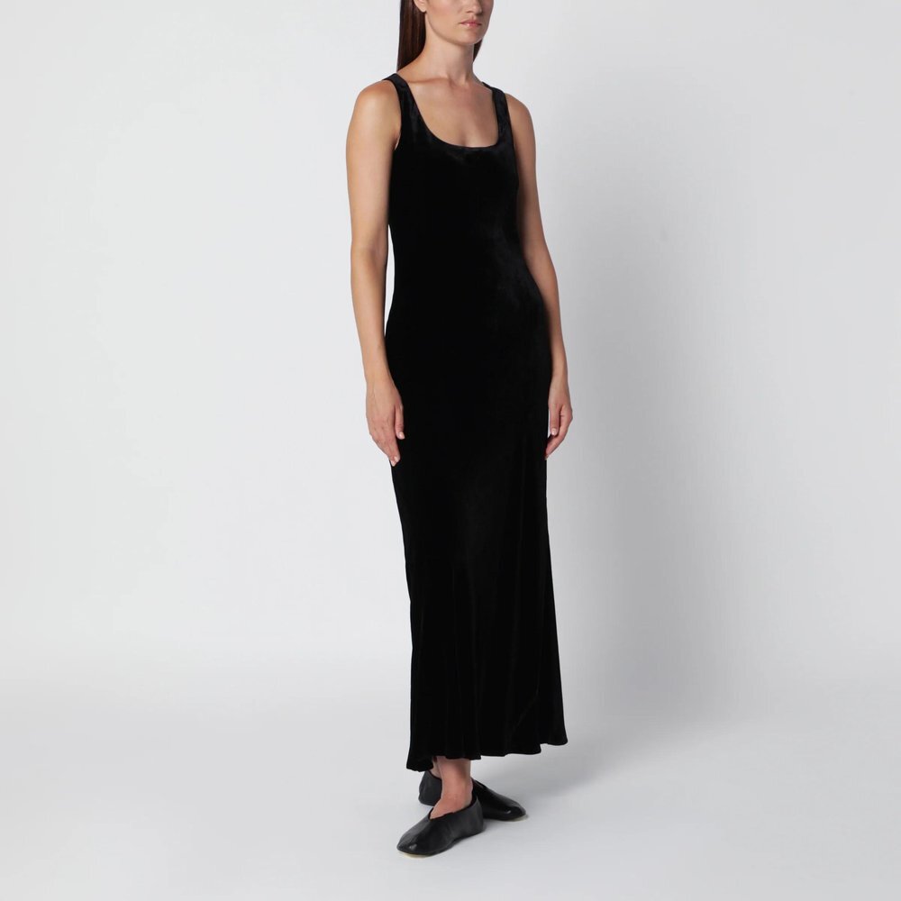 로헤 로히 26 F/W 로헤 블랙 벨벳 롱 드레스 421-33-082VI-001 B0052292954