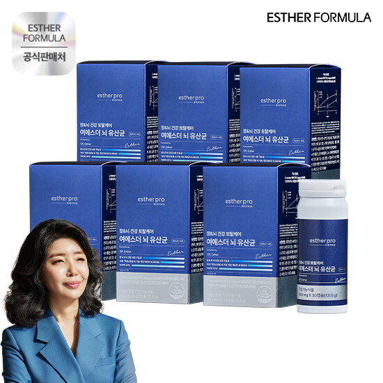 [에스더포뮬러][6개월]여에스더 뇌유산균(30캡슐 x 6박스)