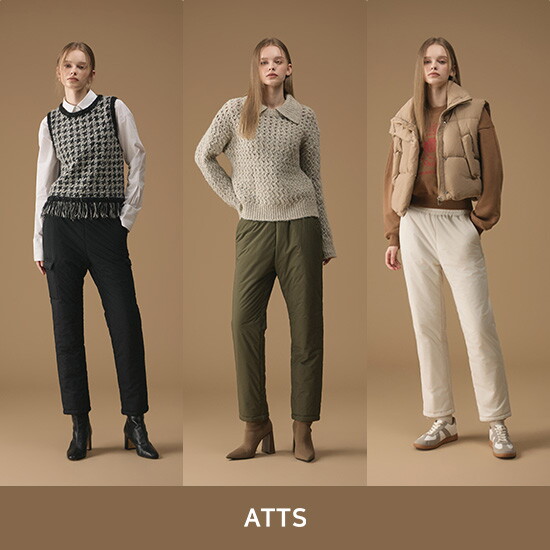 [엣츠]O ATTS 엣츠 여성 원마일 패딩팬츠 3종(카고1종+일자핏2종)