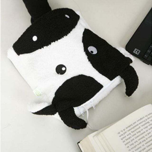 상세설명참조 에이치플러스몰 USB 에니멀 온열 마우스패드- 젖소