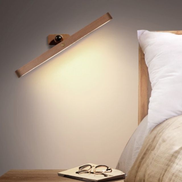 에이치플러스몰 우드 무드등 심플 자석형 led스탠드 무선 LED 스마트