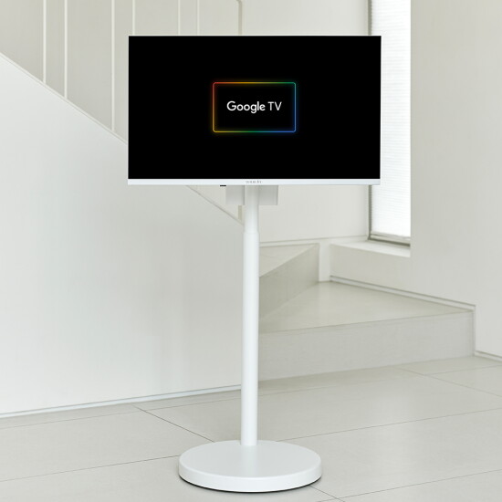 [와이드뷰][무선출시/7%쿠폰] [와이드무빙뷰] 무선 삼탠바이미 V3-Air 셋트 32인치 FHD QLED 화이트에디션 중소바이미 스마트 이동식 TV (유선가능)