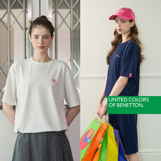 [베네통]26SS 베네통 BENETTON 썸머 시어서커 여성셋업 3종 (상의2종+하의1종)